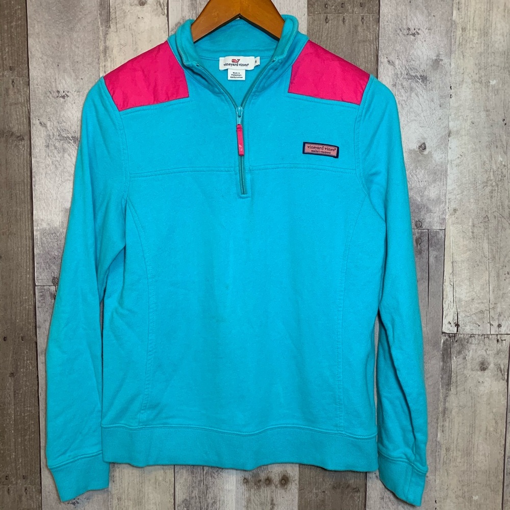 COPY - Vineyard Vine’s Teal and Pink Shep Shirt P…